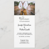 Modernes, rustikales Hochzeitsprogramm für Fotos Programm (Vorderseite)