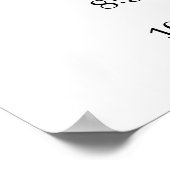 Modernes rustikales Hochzeitsprogramm Poster (Ecke)