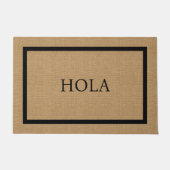Modernes Rustikales Hola Fußmatte (Vorderseite)