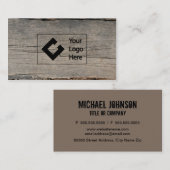 Modernes rustikales Holz mit kundenspezifischem Visitenkarte (Vorne/Hinten)