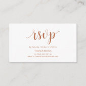 Modernes Rustikales, kopfisches Script, online UAW Begleitkarte (Vorderseite)