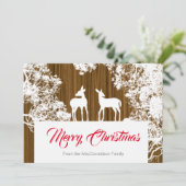 Modernes rustikales Land Weihnachten (Stehend Vorderseite)