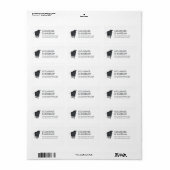 Modernes Rustikales Landhaus Hochzeit Adresse Adressaufkleber (Vorne)