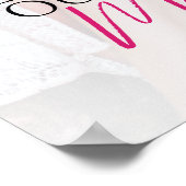 Modernes Rustikales Let's Shower Unser Begrüßungsz Poster (Ecke)