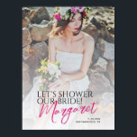 Modernes Rustikales Let's Shower Unser Begrüßungsz Poster<br><div class="desc">Modernes Rustikales Let's Shower Unser Begrüßungszeichen</div>