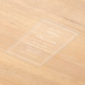 Modernes Rustikales Minimal Acryleinladungen (Ablage )