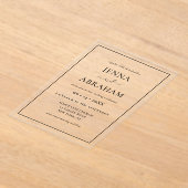 Modernes Rustikales Minimal Acryleinladungen (Ablage )