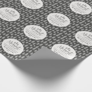 modernes rustikales Multi-Foto Geschenkpapier