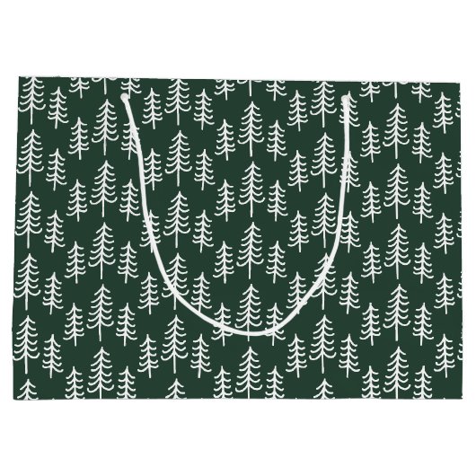 modernes rustikales Multi-Foto Große Geschenktüte (Rückseite)