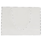 modernes rustikales Multi-Foto Große Geschenktüte (Rückseite)