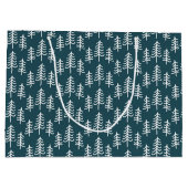 modernes rustikales Multi-Foto Große Geschenktüte (Rückseite)