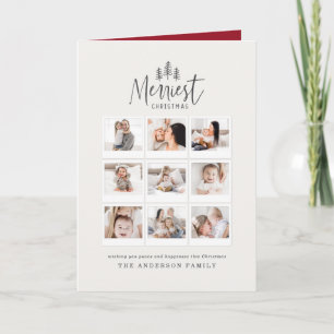 modernes rustikales Multi-Foto Karte