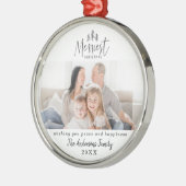 modernes rustikales Multi-Foto Ornament Aus Metall (Links)