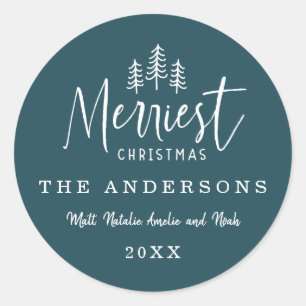 modernes rustikales Multi-Foto Runder Aufkleber