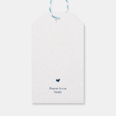 Modernes Rustikales Navy Blau, BeerdigungsGedenkdi Geschenkanhänger (Rückseite)