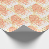 modernes rustikales Papier Geschenkpapier (Ecke)