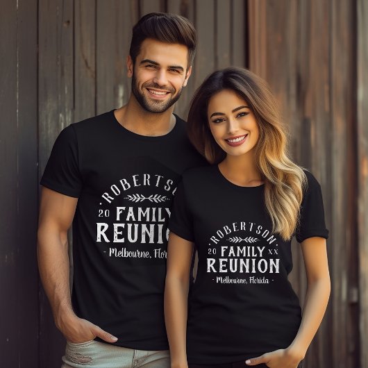 Modernes Rustikales Personalisiertes Wiedersehen-T T-Shirt