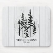 Modernes Rustikales Pinienhain Mousepad (Vorne)