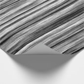 Modernes rustikales schwarzes graues hölzernes geschenkpapier (Ecke)