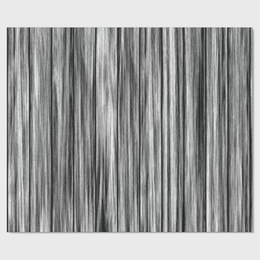 Modernes rustikales schwarzes graues hölzernes geschenkpapier (Flach)