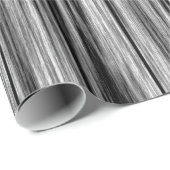 Modernes rustikales schwarzes graues hölzernes geschenkpapier (Rolleneckpunkt)