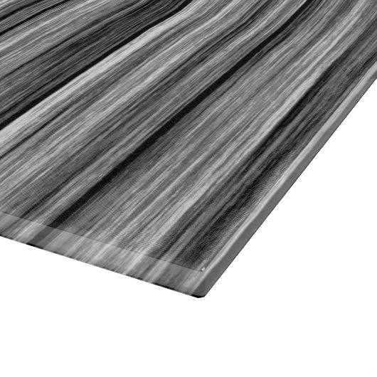 Modernes rustikales schwarzes graues hölzernes schneidebrett (Ecke)