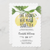 Modernes Rustikales Wasserfarben-Brautparty Einladung (Vorne/Hinten)