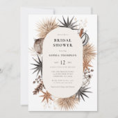 Modernes Rustikales Winter Weihnachts-Brautparty Einladung (Vorderseite)