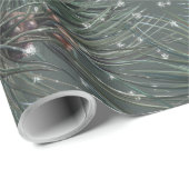 Modernes rustikales Winterpinienmuster Geschenkpapier (Rolleneckpunkt)