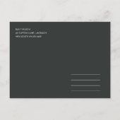 MODERNES RUSTIKKRAFTTYPOGRAFISCHES FOTO SAVE THE D ANKÜNDIGUNGSPOSTKARTE (Rückseite)