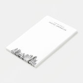 Modernes Sacramento Berufliches Geschenk Personali Post-it Klebezettel (angewinkelt)