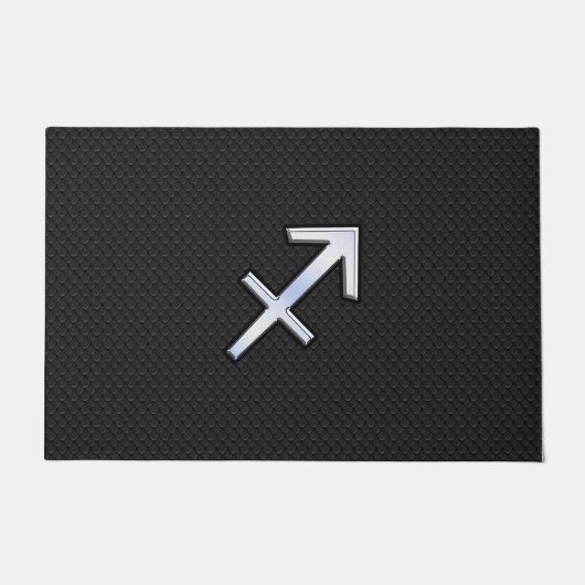 Modernes Sagittarius Zodiac-Zeichen auf Schlangenh Fußmatte (Vorderseite)