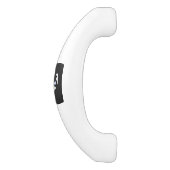 Modernes Sagittarius Zodiac-Zeichen auf Schlangenh Keramik Schrankknauf (Seitenansicht)