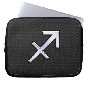 Modernes Sagittarius Zodiac-Zeichen auf Schlangenh Laptopschutzhülle