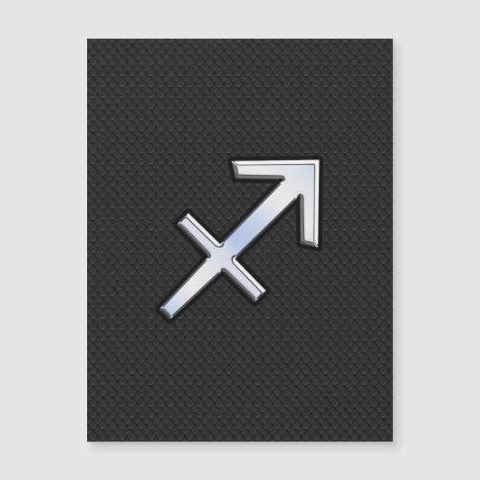 Modernes Sagittarius Zodiac-Zeichen auf Schlangenh Magnetkarte (Vorderseite)