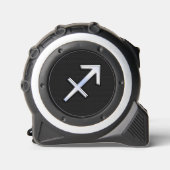 Modernes Sagittarius Zodiac-Zeichen auf Schlangenh Maßband (Vorderseite)