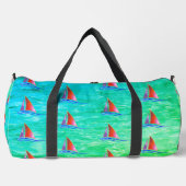 Modernes Sailboat Duffle Bag (Vorderseite)