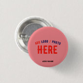 MODERNES SALMON PINK, STYLISCH, MARKIERT BUTTON (Vorne & Hinten)