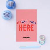 MODERNES SALMON PINK, STYLISCH, MARKIERT FLYER (Einzeln)