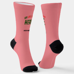 MODERNES SALMON PINK, STYLISCH, MARKIERT SOCKEN