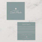 Modernes Salon Beauty Eyelash Studio Terminkarte (Vorne/Hinten)