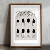 Modernes Salon Nail Shape Poster