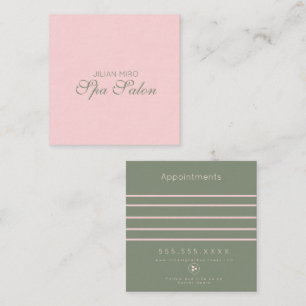 Modernes Salon-Schönheitsstudio Pink Termin Karte