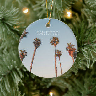 Modernes San Diego Tal Palmen Gewohntes Souvenir Keramik Ornament
