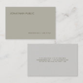 Modernes, sauberes Design Beruflich Charme Schlich Visitenkarte (Vorne/Hinten)