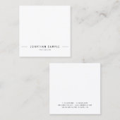 Modernes, sauberes Design Trendy Creative Template Quadratische Visitenkarte (Vorne/Hinten)