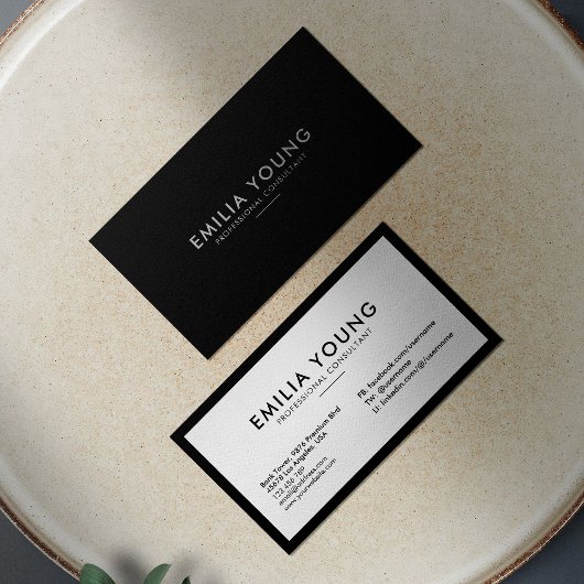 Modernes, sauberes, einfaches, Minimalistisches Be Visitenkarte