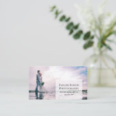 Modernes, sauberes Foto Beruflich Fotograf Visitenkarte (Stehend Vorderseite)