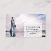 Modernes, sauberes Foto Beruflich Fotograf Visitenkarte (Vorderseite)