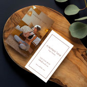 Modernes sauberes Foto Visitenkarte